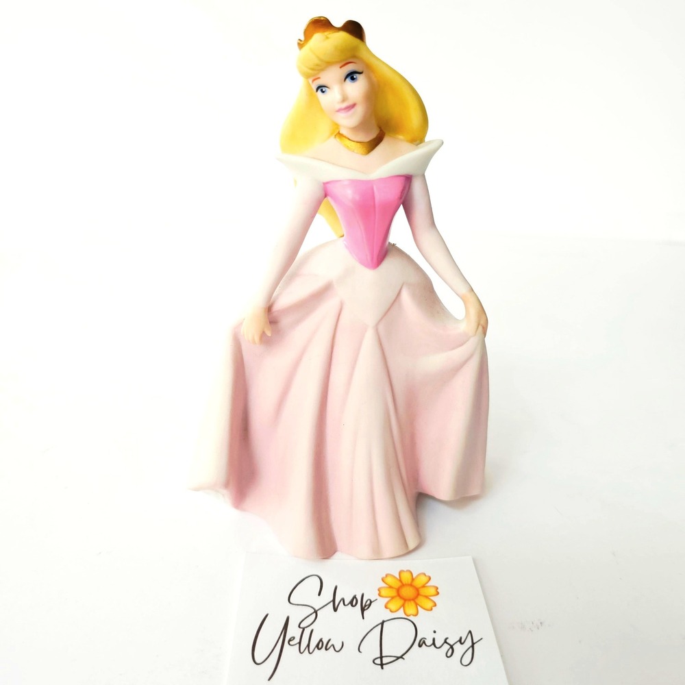 Disney Sleeping‎ Beauty Princess Aurora Porcelain Figurine Bisque Matte - M1107